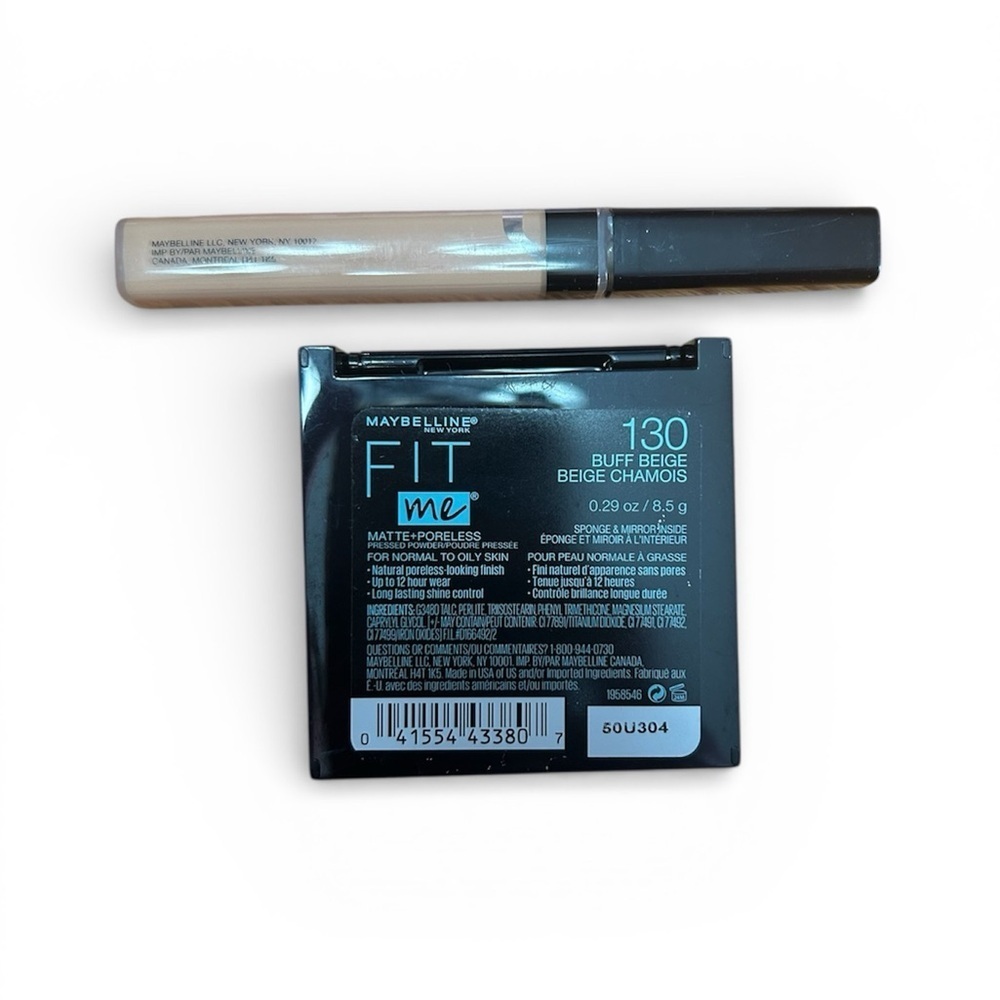 Maybelline Fit Me Concealer 20 SAND — Powder 130 Buff Beige Face Makeup. New! - Picture 2 of 9